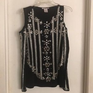 Starburst Cold Shoulder Top